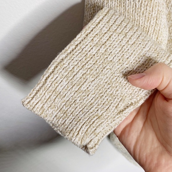 Diane von Furstenberg Fausta gold speckled sweater cardigan size S - Picture 7 of 11